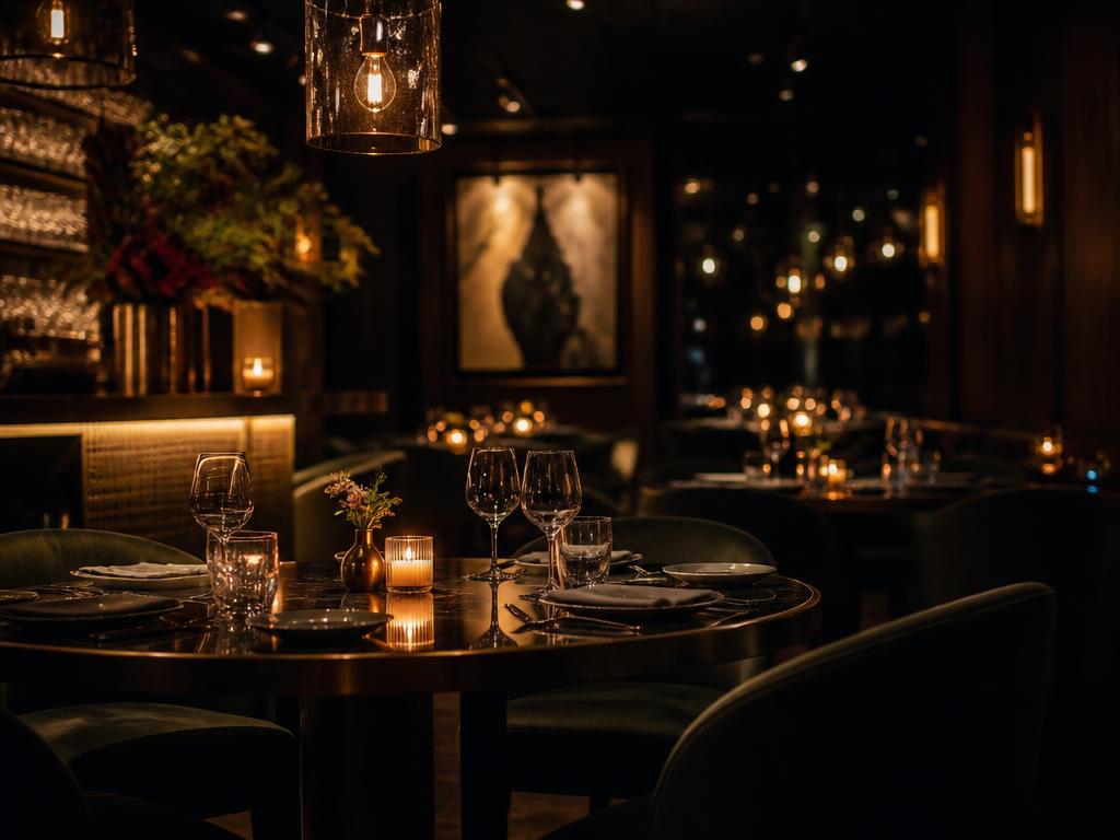 Salle de restaurant gastronomique